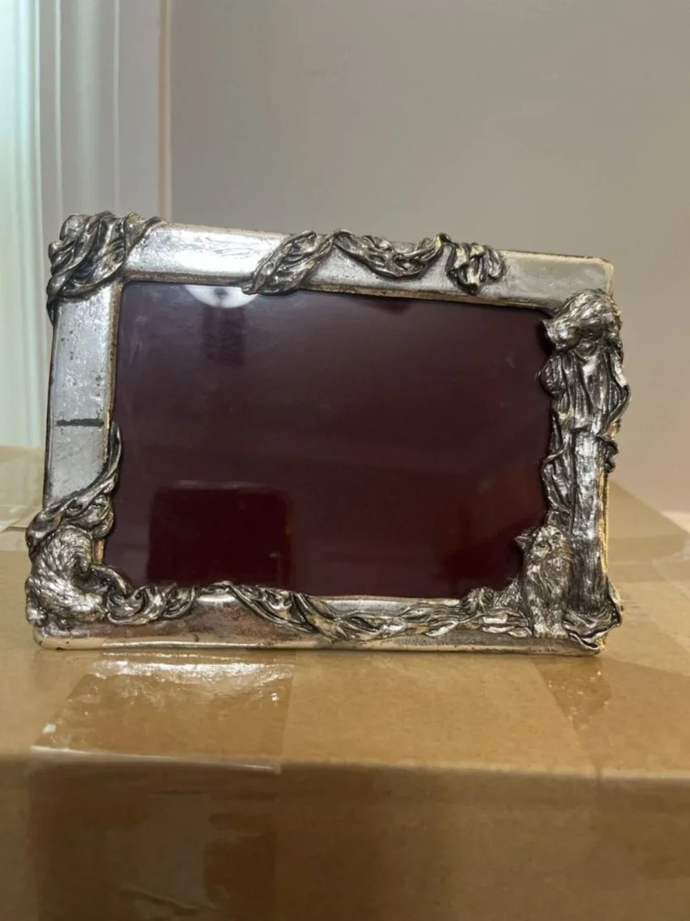 Seagull Pewter Fine Pewter 4X6 Picture Frame Playful Kittens Cats Easel Back